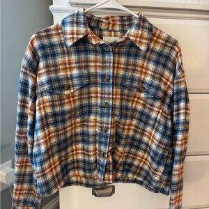 American Eagle Outfitters Multicolor Plaid Shirt